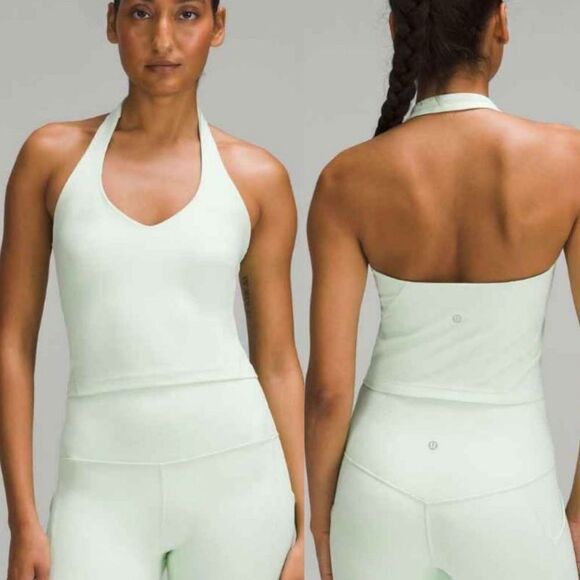 NWT- Lululemon- Women’s Align Halter Tank Top Mint Green, Size 14 - Picture 1 of 12